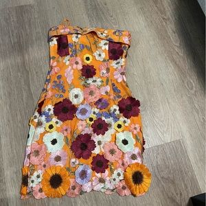 HELLO MOLLY FLORAL MINI DRESS SIZE M